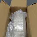 Lullaby 60PCS Ivory Scalloped Plastic Plates with Gold Rim, Disposable Elegant Plates Include 30pcs Dinner Plate 10.25", 30pcs Plastic Dessert Plate 7.5", Perfect for Wedding and Party