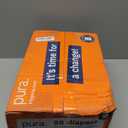 Pura Hypoallergenic Diapers, Size 1 (4-11lbs), Newborn, Totally Chlorine Free, Wetness Indicator, Suitable for Sensitive Skin, Soft Organic Cotton Comfort, Overnight, 3 Packs of 32 (96 Baby Diapers)