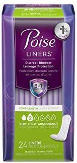 Poise Fresh Protection Female Incontinent Pad Long Length 8.5" L 19308, Light, 192 Ct