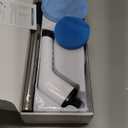 Leebein Electric Spin Scrubber, Cordless Cleaning Brush with 8 Replaceable Brush Heads, Tub and Floor Tile 360 Power Scrubber Dual Speed with Adjustable & Detachable Handle for Bathroom Kitchen Car (White)