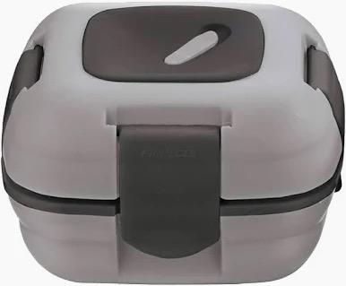 Pinnacle Insulated Leak Proof Lunch Box for Adults and Kids - Thermal Lunch Container With NEW Heat Release Valve, 16 oz (Grey)