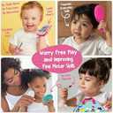 Play Purse for Toddlers with Accessories, Toddler Girl Toys 1 2 3 Years Old with Pretend Makeup, Keys, Smartphone, Toddler Toy Purse for Little Girls - Birthday Gift for Toddlers Girls Ages 2-3 - Blue