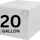 20 Gallon RV Fresh Water Tank, Potable Water Storage Tank for Drinking, Cooking, Cleaning, Showering, for Campers, Trailers, Motorhomes, RVs, Cube Shape, 21" x 17" x 14" (WT-5546)