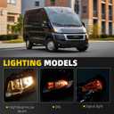 Dasbecan 6Pin Left Headlight w/DRL Compatible with 2014-22 Ram Promaster