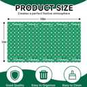 2 x CXPSINC 2 Pack St. Patrick’s Day Plastic Tablecloth 54 x 108 Inch Green Lucky Shamrock Disposable Table Cover for St. Patrick's Day, Irish and Spring Decorations