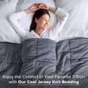 Urban Habitat Twin Comforter Set, Cozy Soft Jersey Knit Bedding, Box Quilting & Heathered Design, Cool to Touch, Lightweight All Seasons Down Alternative Bed Set, Twin/Twin XL Navy 3 Piece