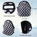 Lunch Tote, OFEILY Lunch boxes Lunch bags with Fine Neoprene Material Waterproof Picnic Lunch Bag Mom Bag (White Dots)