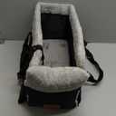 Center Console Dog Car Seat for Small Dogs,Washable Foldable Console Booster Seat for Puppy Car Seat with Safe Protection Hooks Adjustable Straps and Storage Pocket Pet Up to15lbs