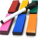 MODERN WAVE - Reusable Magnetic Stripes Labels for School/Office/Home/Warehouses/Shelves/Whiteboards 6 x 2 cm (Multicolor, 84 pcs)