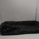 Calming Dog Bed Fluffy Plush Dog Mat for Furniture Protector with Removable Washable Cover for Large Medium Small Dogs and Cats (Large(45x37x6), Dark Grey) (45.0"L x 37.0"W x 6.0"Th)