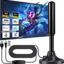 2025 TV Antenna for Local Channels,HD Antenna for Smart TV Up to 750+ Miles Range,TV Antenna Indoor for 4K 1080P TV,Digital Antenna Outdoor 25ft Coaxial Cable