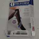 Truform Sheer Compression Stockings, 15-20 mmHg, Women's Knee High Length, Open Toe, 20 Denier, Medium (Nude)