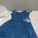 Mini Strapless Glitter Dress W/Corset Bodice & Rhinestone Trim Size 3