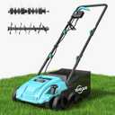 2026 13Inch 2-in-1 Electric Dethatcher & Scarifier, Adjustable Depth, Powerful Motor for Healthier Grass Adjustable Depth, Powerful Motor for Healthier Grass