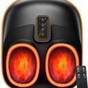 Foot Massager Machine with Heat, Upgrade 6 Airbags 29 Nodes Deep Rolling, Compression, Ankle Kneading, Shiatsu Foot Massager for Neuropathy Plantar Fasciitis, Gifts for Men Women Fits Up to 13" (15.35in)