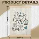 SPBL&L Sweet Home Wall Art, Rustic Retro House Poster Hanger Frame, Country Farm House Hanging Canvas Pictures Prints Wall Decor for Home Bedroom Living Room, 12x16 Inch Set of 2