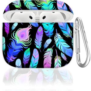 Case Cover Compatible with AirPods 4th Generation 2024  Soft TPU Protective Shockproof AirPods 4 Case with Keychain, Anti-Drop Design, Cute & Fade-Resistant Pattern for Women & Men