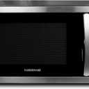 Farberware Countertop Microwave 1000 Watts, 1.1 cu ft - Microwave Oven With LED Lighting and Child Lock - Perfect for Apartments and Dorms - Easy Clean Stainless Steel