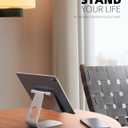 Lamicall S1 Tablet Stand, Adjustable Tablet Holder - Desktop Stand Dock Holder for 4-13" Tablet, iPad Pro 11, 9.7, 10.5, 12.9 Air Mini, Kindle, Tab, Switch, Viral Podcast Video Office Desk Accessories
