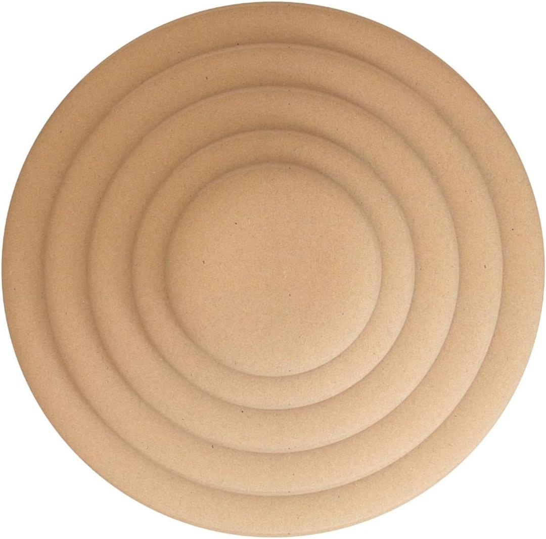 ORIISIN Round Pottery Molds for Handbuilding Plates, 5 Pcs Pottery Forms, Pottery Molds for Clay, Ceramic Molds Slump Molds for Pottery, Ceramic Plate Pottery Forming Molds