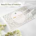 50 Pack Pre-Folded Vellum Jackets for 5x7 Invitations,AZAZA Elegant Translucent Invitation Sleeves,115GSM Vellum Jackets 5x7, Wedding Invitation Accessories, for Weddings Birthdays, Hydrangea Floral