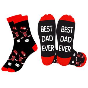 Liomxase Hockey Dad Gifts - Christmas Gifts for Dad,Dads Birthday Valentines Day Father's Fathers Day Retirement Retired Gift from Daughter Son,Stocking Stuffers for Men,Worm Cosy Socks Dads Presents