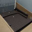 Sweetcrispy Patio Furniture Set 3 Pieces, Outdoor Furniture with Soft Cushion and Glass Table, All Weather Manual Weaving Wicker Rattan Patio Chairs for Garden, Terrace, Porch, Lawns, Brown