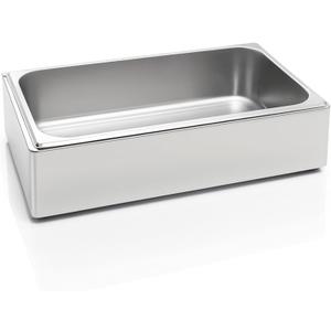 Ice Housing Bin with Removable Tray Ice Holder Container Wine Beer Champagne Drink Bucket Beverage Tub for Freezer Display Buffet Bar Counter Party Drink Chiller(Stainless Steel,21" X 13" X 5.5")