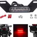 Universal LED Motorcycle B6 Dual License Plate LED Brake Light ATV Burst Flash Tail Stop Lamp Auxiliary Lights Taillight