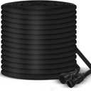 Garden Hose 50FT Water Hose Pliable Lightweight Water Pipe for Car Pet Wash Plant Irrigation in Outside Backyard Farm Lawn with Non-expandable Latex Core, 3/4" Connectors, Polyester Woven