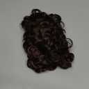 Mens Wig Short Curly Brown Wig Synthetic Costume Replacement Wig for Males