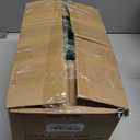 9FT Pre-Lit Artificial Christmas Garland with 50 Lights, White Garland with Pine Cones and Red Berries, Plug-in Snowy Christmas Garland for Mantel, Staircase, Door