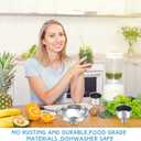 Gejoy 12 Pcs Metal Canning Funnels Set Wide Mouth Mason Jar Funnels for Filling Stainless Steel Kitchen Filter with Strainer Mesh Filter Brushes and Adhesive Hooks, Silver