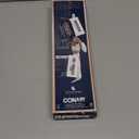 Conair Double Ceramic 1/2-Inch Curling Iron, 1/2-inch barrel produces spiral curls  for use on short to medium hair (White)