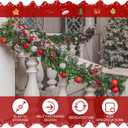 Soulchen 16 Pcs 11.8 Inch Christmas Garland Ties for Banister Christmas Decorative Reusable Flexible Twist Ties for Garland Staircase Home Decoration Holiday Craft Wrapping