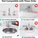 24 Inch Longer Faucet Mat for Kitchen Sink, 5 Slope Fast Self-draining, Kitchen Sink Splash Guard Silicone Sink Faucet Mat Splash Guard Kitchen Sink Area Tidy Splash Faucet Guard Draining Mat