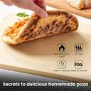 Large Pizza Stone, 16"x14" Rectangular Pizza Stone for Oven Grill BBQ, Baking Stone for Pizza Bread, Unique Built-in 4 Handles Cooking Stone