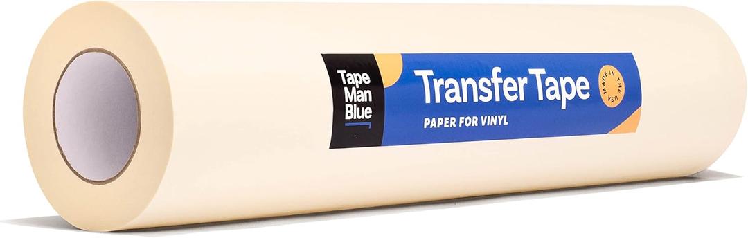 Paper Transfer Tape for Vinyl, 36 inch x 300 feet, Medium-High Tack Application Tape with Layflat Adhesive for Vinyl Letters, Decals, and Graphics