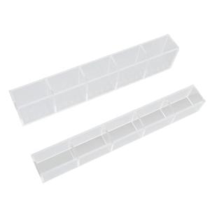 Yosoo Acrylic Straw Holder Storage, Organizer for Kitchen, Counters, and Cupboards with Transparent Adhesive, No Drilling Required