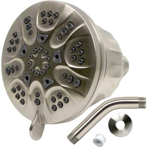 Filtered High-Pressure Shower Head for Hard Water & Chlorine Filtration with 5 Spray Settings Including Rainfall, Mist, and Massaging (Satin Nickel - Luxe) Filtered High-Pressure Shower Head for Hard Water & Chlorine Filtration with 5 Spray Settings Including Rainfall, Mist, and Massaging (Satin Nickel - Luxe)