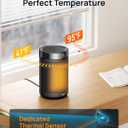 Dreo Space Heater, Portable Electric Heaters for Indoor Use with Thermostat, Digital Display, 1-12H Timer, Eco Mode and Fan Mode, 1500W PTC Ceramic Fast Safety Heat for Office Bedroom Home, Black