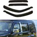 Rain Guards Compatible with 2008-2013 Jeep Liberty KK Side Window Visor Wind Deflector Vent Visors Car Accessories Tape-On 4pcs