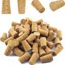 100 Pack Corks for Crafts, Tapered Wine Bottle Cork Stoppers Replacement Corks for Wine Beer Bottle, Leakproof