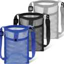 3Pcs Water Bottle Carrier with Strap, Adjustable Mesh Water Bottle Holder Bag for Walking Hiking Travel Schooling Lightweight Crossbody Bottles Shoulder for Carrying Tumbler Bottles, Easy to Carry