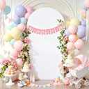7.2FT Wedding Arch Backdrop Cover, Spandex Fitted White Arch Covers Stretchy Backdrop Balloon Arch Back Drop for Wedding Birthday Party Christmas Banquet Decoration