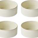Odense Cereal & Soup Bowls (Set of 4) - Ceramic Bowls for Kitchen- For Cereal, Soup, Salad, Porridge - Modern & Minimal, Wide Round & Stackable - Microwave & Dishwasher Safe (Vanilla Cream)