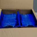 Wallmaster Wall Mounted Storage Bins, Wall Storage Bins Parts Rack 10 Bins&3 Rails Wall Mount Tool Organizer Hardware Storage Organizer (Blue)