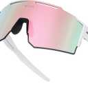 Sports Polarized Sunglasses Men Women UV400 Cycling Glasses Windproof Goggles for Driving Running Golf Eyewear (C10)