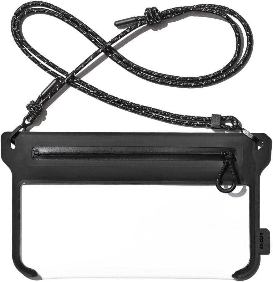 bitplay AquaSeal Lite- Universal Waterproof Phone Pouch/Dry Bag with Adjustable Strap Black