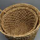 15.5, 14in Woven Baskets 2 Set